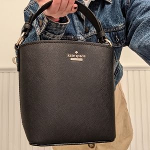 Black Kate Spade Pippa Cameron Street Bucket Bag